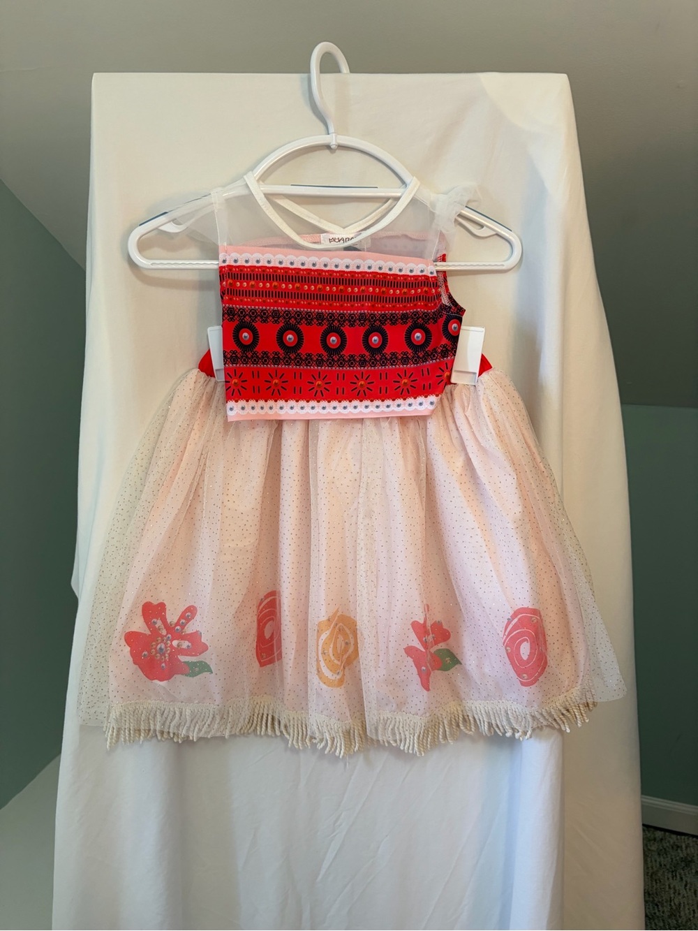 NWOT Hawaiian Princess Moana inspired girls dress size 5/6Y